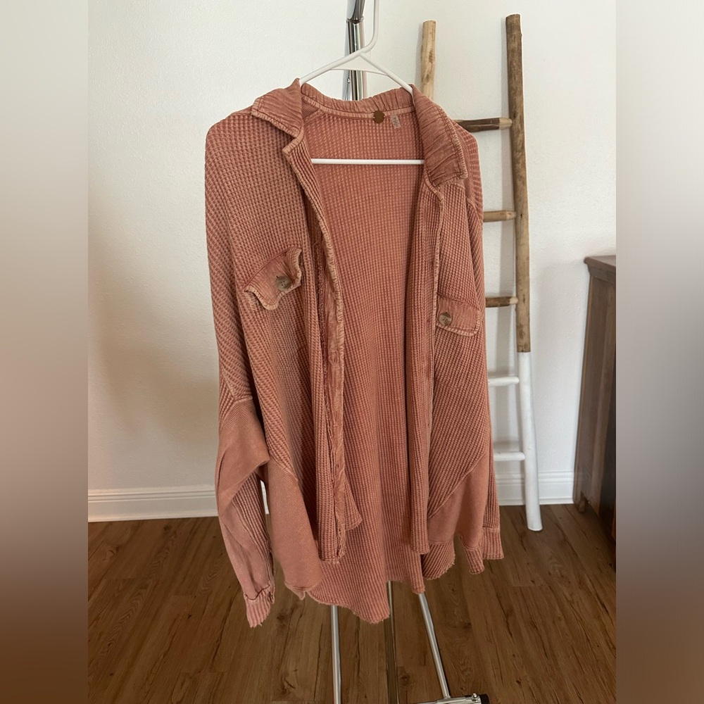 Waffle shirt worn a few times free people